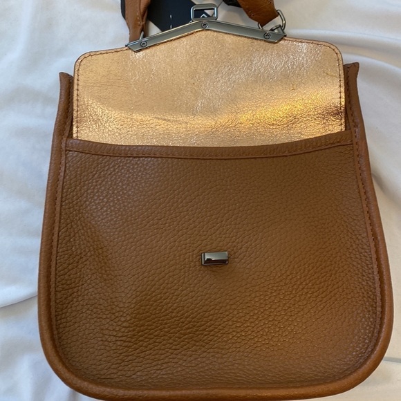 Botkier Coffee and Gunmetal Valentina Leather Crossbody Bag - Picture 8 of 17